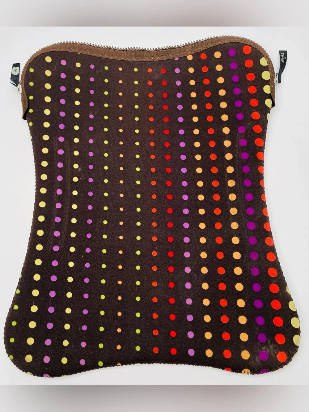 BUILT NY Neoprene 15” Laptop Sleeve Scatter Dot Multicolor Pattern Model MF101